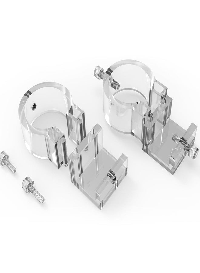 FZONE Detachable Acrylic Bracket - Compact Filter Pipe Holder for Glass & Stainless Steel Aquarium Lily Pipes (M) - Image 3